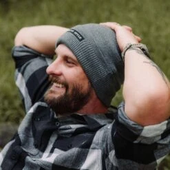 Accessories Waffle Cuffed Beanie - Dark Grey -Fashion Trend Clothing Store BlankPoster 2000X2000 GS4471 GSDarkGreyWaffleCuffedBeanie03