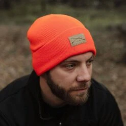 Accessories Cuffed Beanie - Bright Orange