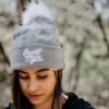 Accessories Fleece Lined Pom-Pom Beanie - Light Grey 1 Accessories Fleece Lined Pom-Pom Beanie - Light Grey -Fashion Trend Clothing Store BlankPoster 2000X2000 A2 FleeLGreyPom
