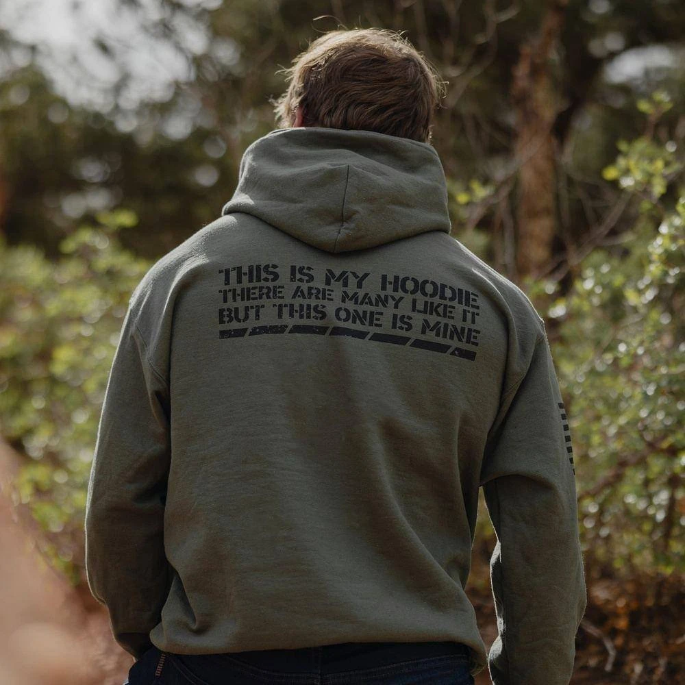 This Is My Hoodie Sweatshirt - Military Green 4 This Is My Hoodie Sweatshirt - Military Green - Image 2
