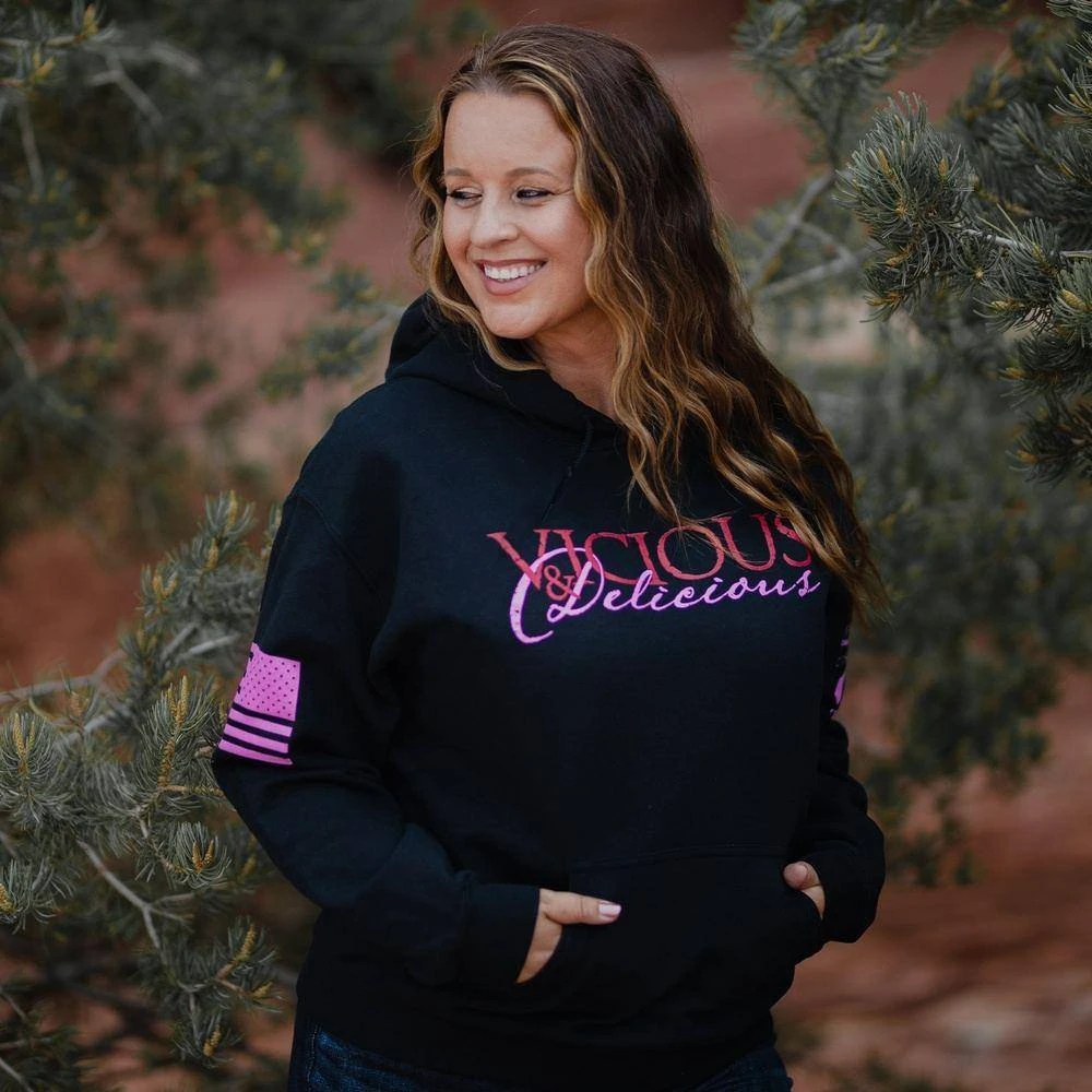 Women's Vicious & Delicious Hoodie - Black 3 Women's Vicious & Delicious Hoodie - Black