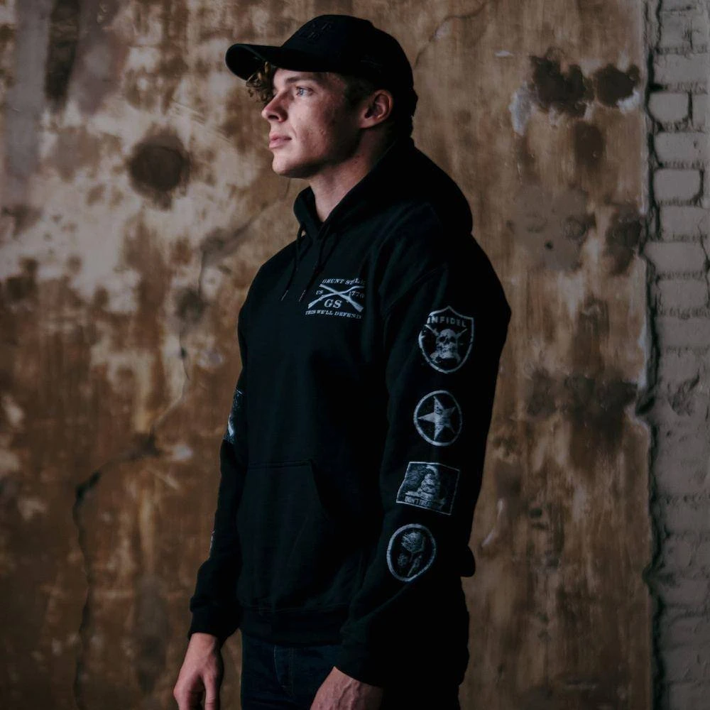 Grunt Style Patch Pullover Hoodie - Black 9 Grunt Style Patch Pullover Hoodie - Black - Image 7