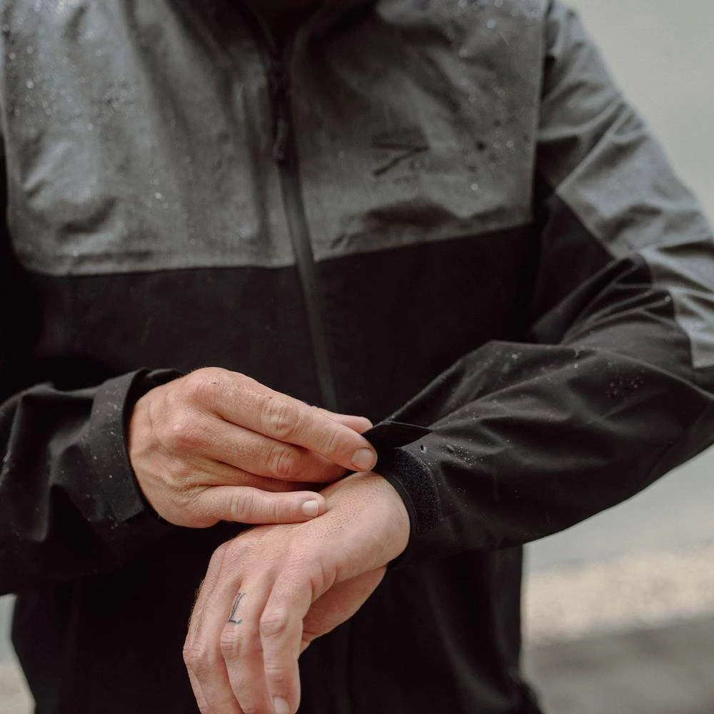 Men's Premium Rain Jacket - Black 4 Men's Premium Rain Jacket - Black - Image 2