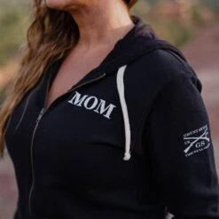 Women's Mom Defined Full-Zip Hoodie - Black 12 Women's Mom Defined Full-Zip Hoodie - Black -Fashion Trend Clothing Store BlankPoster 2000X2000 GS4969 MomDefinedFull ZipHoodie