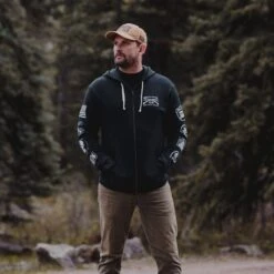 Grunt Style Patch Full-Zip Hoodie - Black -Fashion Trend Clothing Store BlankPoster 2000X2000 GS5081 GruntStylePatchFullZip Hoodie Black