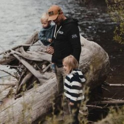 Men's Dad Defined Full-Zip Hoodie - Black -Fashion Trend Clothing Store BlankPoster 2000X2000 GS5084 DadDefinedFull ZipHoodie Black 2