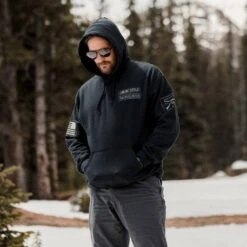 Name Tape Hoodie - Black -Fashion Trend Clothing Store BlankPoster 2000X2000 GS5178 GruntStyleNameTapeHoodie Black 2