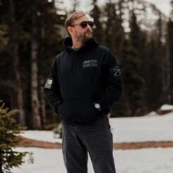 Name Tape Hoodie - Black -Fashion Trend Clothing Store BlankPoster 2000X2000 GS5178 GruntStyleNameTapeHoodie Black