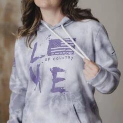Women's Love Of Country Hoodie - Purple Haze Wash -Fashion Trend Clothing Store BlankPoster 2000X2000 GS5184 LoveofCountryHoodie PurpleHazeWash 52bcb5cb a2ab 4588 850e aa183d800b33