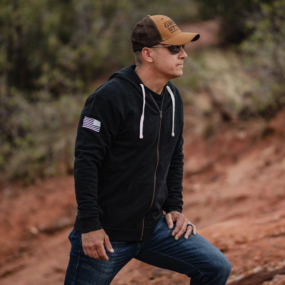 Premium Basic Full-Zip Hoodie - Black 4 Premium Basic Full-Zip Hoodie - Black - Image 2