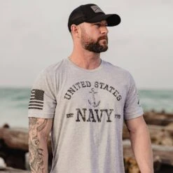 USN - Est. 1775 2.0 T-Shirt - Athletic Heather 10 USN - Est. 1775 2.0 T-Shirt - Athletic Heather -Fashion Trend Clothing Store BlankPoster 2000X2000 GSNV0066 USN Est.1775 AthleticHeather2.0 min