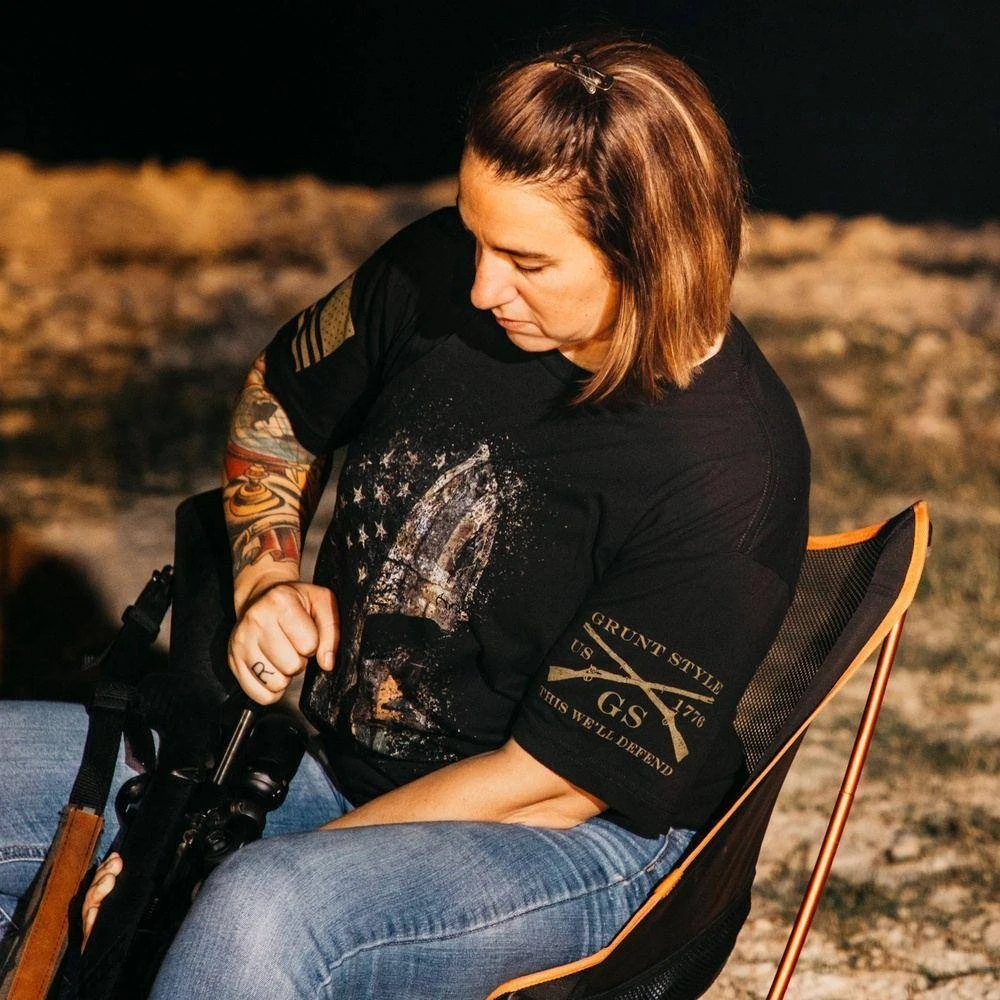 Realtree Edge® American Spartan T-Shirt - Black 4 Realtree Edge® American Spartan T-Shirt - Black - Image 2