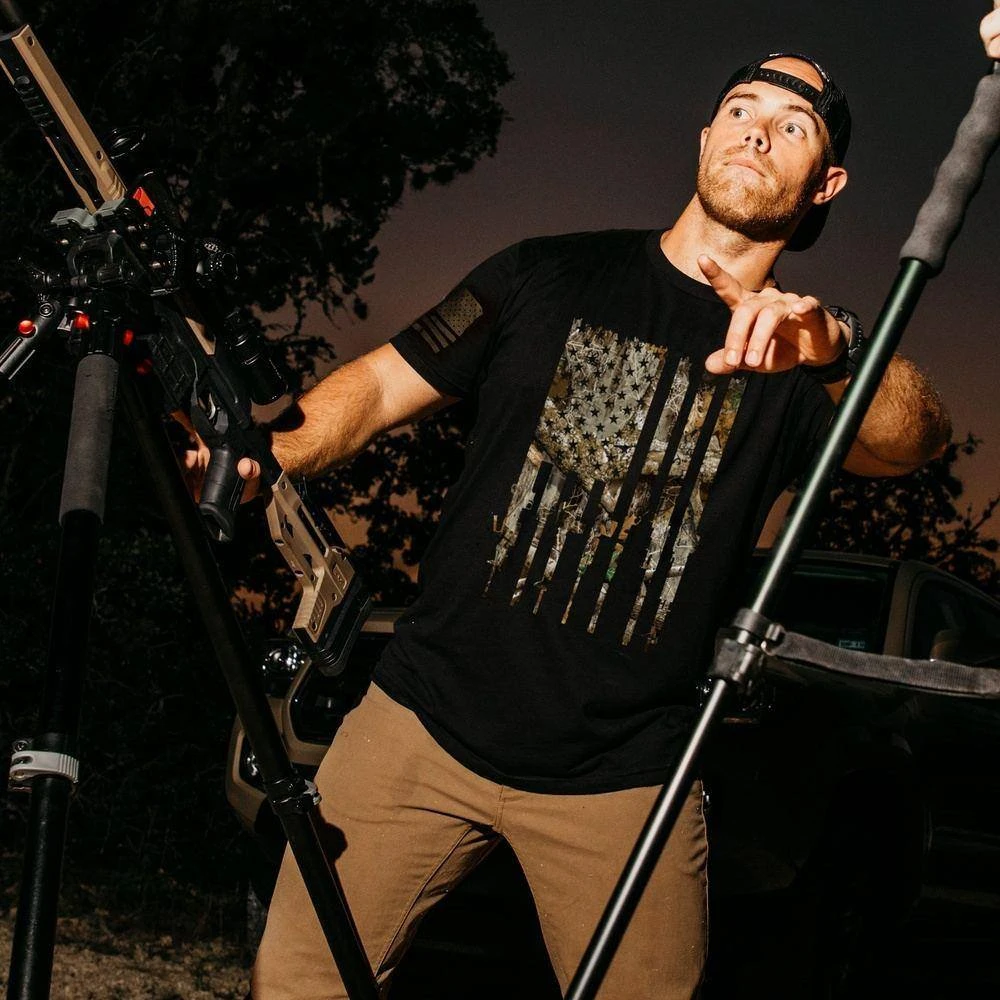 Realtree Edge® Rifle Flag T-Shirt - Black 4 Realtree Edge® Rifle Flag T-Shirt - Black - Image 2