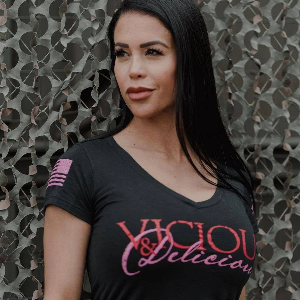 Women's Vicious & Delicious V-Neck - Black 3 Women's Vicious & Delicious V-Neck - Black