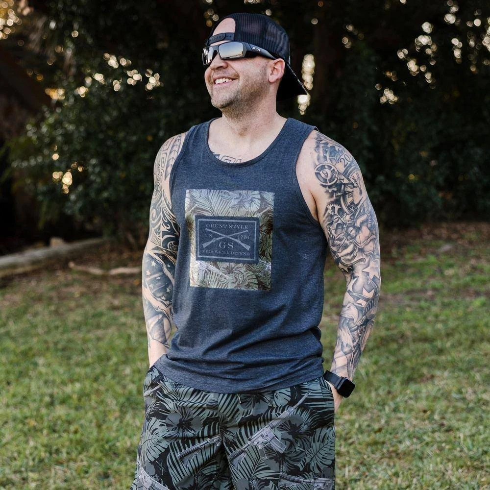 Men's Death Flower Logo Tank - Black 6 Men's Death Flower Logo Tank - Black - Image 4