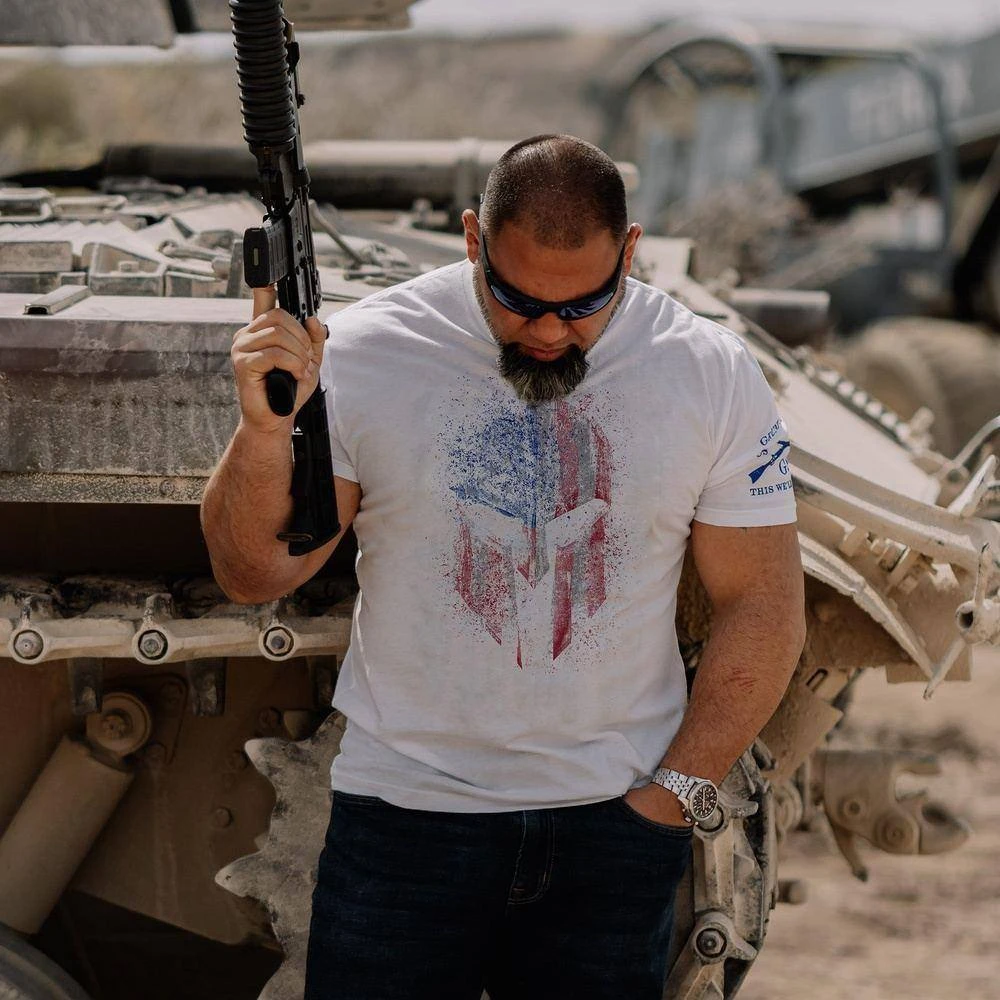 American Spartan 2.0 T-Shirt - White 6 American Spartan 2.0 T-Shirt - White - Image 4