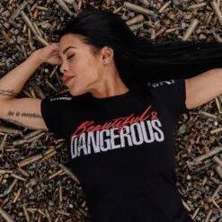 Women's Beautiful & Dangerous T-Shirt - Black 8 Women's Beautiful & Dangerous T-Shirt - Black -Fashion Trend Clothing Store BlankPoster 2000X2000 copyBD