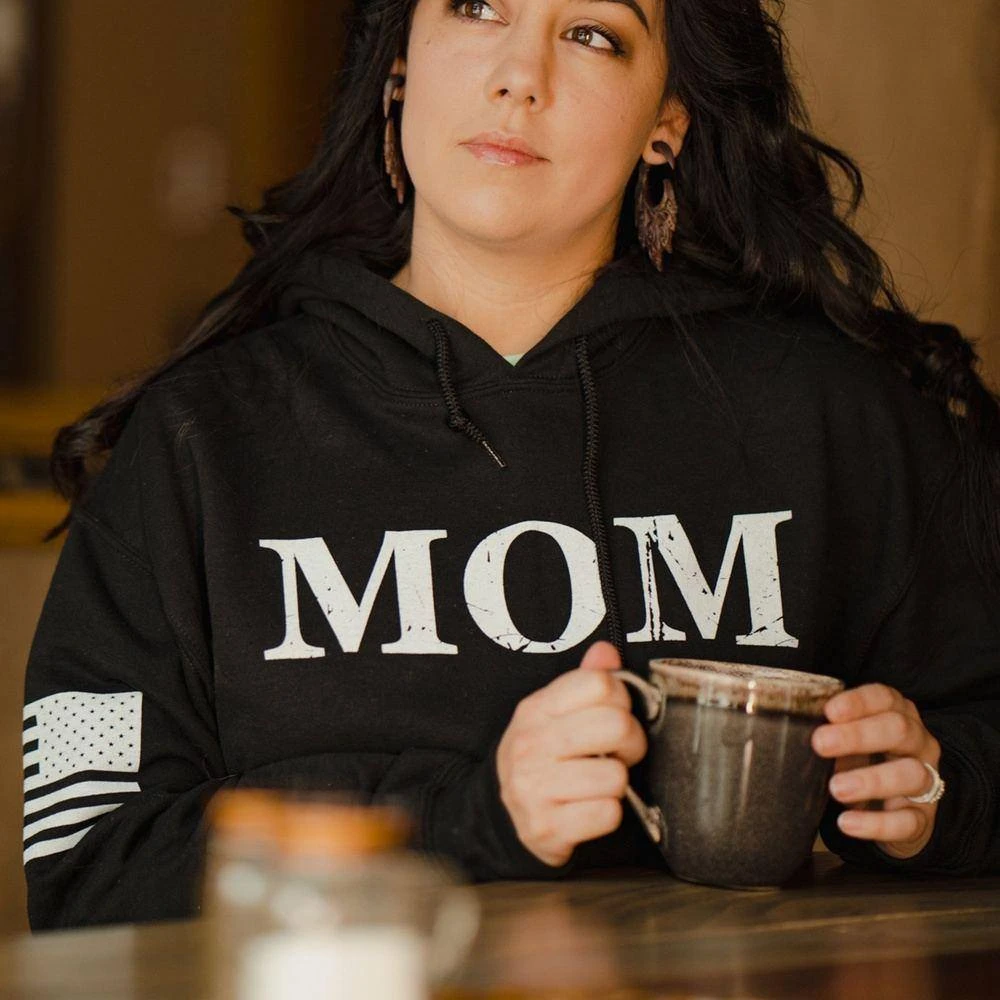 Women's Mom Defined Hoodie - Black 7 Women's Mom Defined Hoodie - Black - Image 5