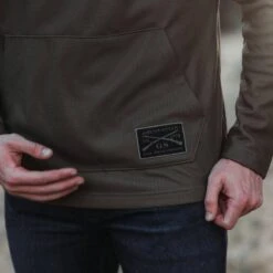 Men's Waffle Top Hoodie - Military Green -Fashion Trend Clothing Store BlankPoster 2000x2000 1 GS5667WaffleTopHoodie MilGreen