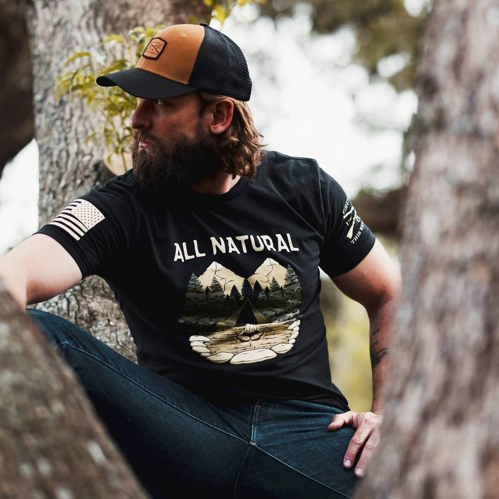 All Natural T-Shirt - Black 4 All Natural T-Shirt - Black - Image 2