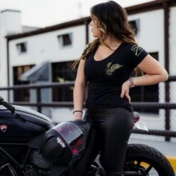 Women's Mischief And Mayhem V-Neck - Black -Fashion Trend Clothing Store BlankPoster 2000x2000 1 GS5778Women sMischiefandMayhemV Neck Black