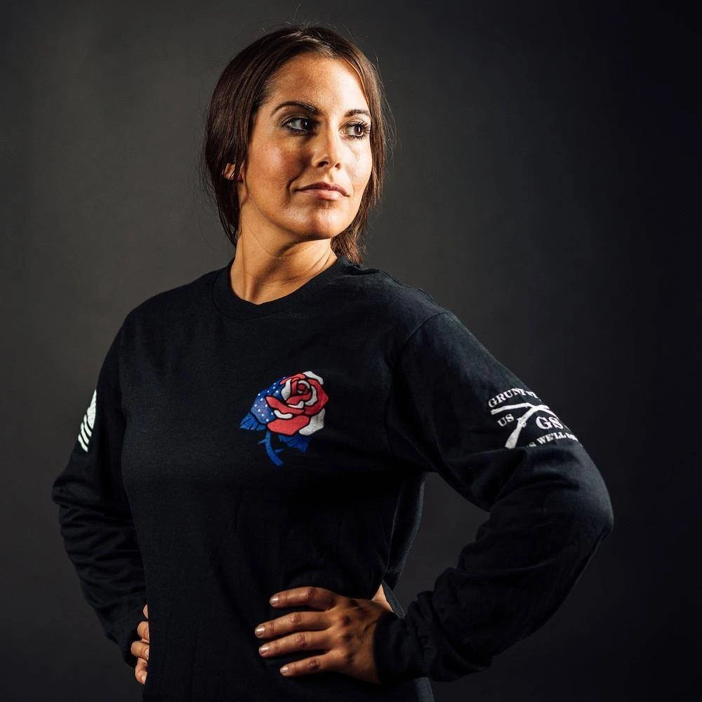 Women's Freedom Rose Long Sleeve - Black 2 Women's Freedom Rose Long Sleeve - Black