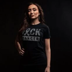 Women's F*ck Cancer Slim Fit T-Shirt - Black 8 Women's F*ck Cancer Slim Fit T-Shirt - Black -Fashion Trend Clothing Store BlankPoster 2000x2000 1 GS6138F ckCancerSlimFit Black