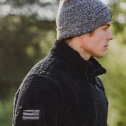 Men's Standard Issue Sherpa Fleece - Black -Fashion Trend Clothing Store BlankPoster 2000x2000 2 GS5683StandardIssueSherpaFleece Black