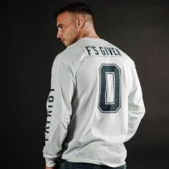 Zero F's Given Long Sleeve - White -Fashion Trend Clothing Store BlankPoster 2000x2000 2 GS5800ZeroFsGivenLS White