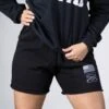 Women's R&R Fleece Shorts - Black 2 Women's R&R Fleece Shorts - Black -Fashion Trend Clothing Store BlankPoster 2000x2000 2 GS5816Women sR RFleeceShorts Black