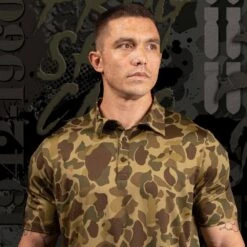 Men's Polo - Frog Skin Forest -Fashion Trend Clothing Store BlankPoster 2000x2000 2 GS5859FrogskinForestPolo