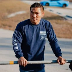 Ethos Long Sleeve - Navy -Fashion Trend Clothing Store BlankPoster 2000x2000 3 GS5781EthosLS Navy