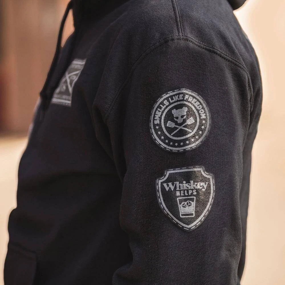 Patriot Patch Hoodie - Black 6 Patriot Patch Hoodie - Black - Image 4