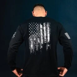 1776 Flag Long Sleeve - Black -Fashion Trend Clothing Store BlankPoster 2000x2000 3 GS58331776FlagLS Black