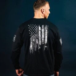 1776 Flag Long Sleeve - Black -Fashion Trend Clothing Store BlankPoster 2000x2000 4 GS58331776FlagLS Black 1