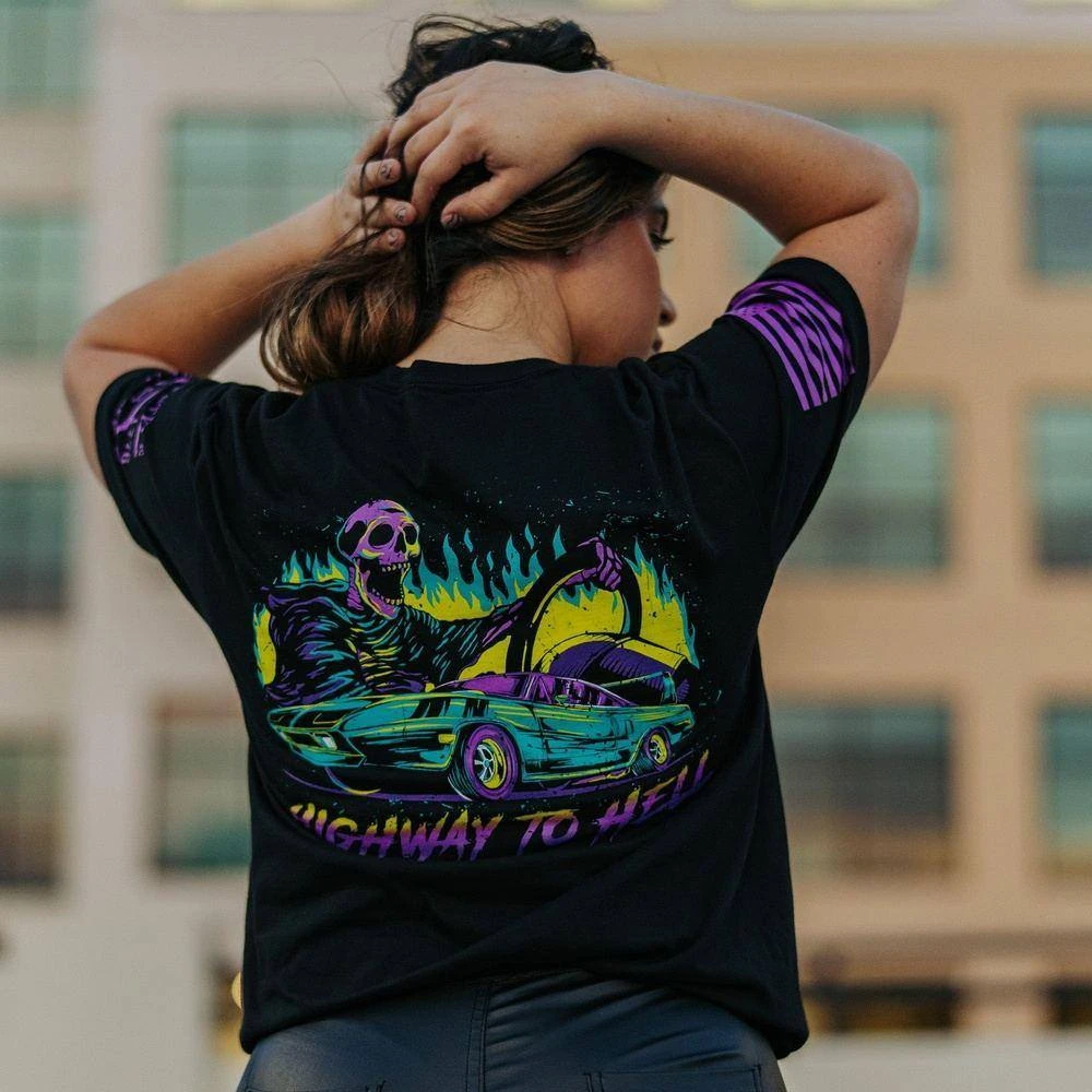 Highway To Hell T-Shirt - Black 5 Highway To Hell T-Shirt - Black - Image 3