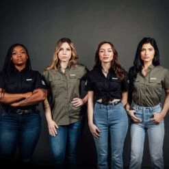 Women's Garage Button Down - Military Green -Fashion Trend Clothing Store BlankPoster 2000x2000 ButtonDownGroupWomen 2