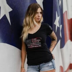 Women's Pledge V-Neck - Black -Fashion Trend Clothing Store BlankPoster 2000x2000 GS5136 Women sPledge V Neck min