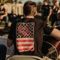 Grunt Style Stars & Bars T-Shirt - Black -Fashion Trend Clothing Store BlankPoster 2000x2000 GS5574 GruntStyleStars BarsMen sTee Black