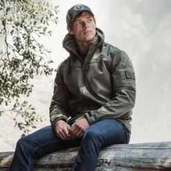 Men's Mission Ready Soft Shell Jacket - Military Green -Fashion Trend Clothing Store BlankPoster 2000x2000 GS5680MissionReadySoftShellJacket MilGreen 7