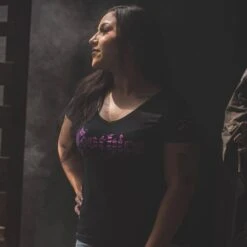 Women's Gothicc V-Neck T-Shirt - Black -Fashion Trend Clothing Store BlankPoster 2000x2000 GS5732GothiccV Neck Black 5