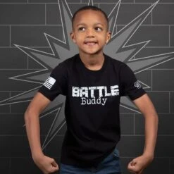 Youth Battle Buddy T-Shirt - Black -Fashion Trend Clothing Store BlankPoster 2000x2000 GS5745 YouthBattleBuddy Black 2