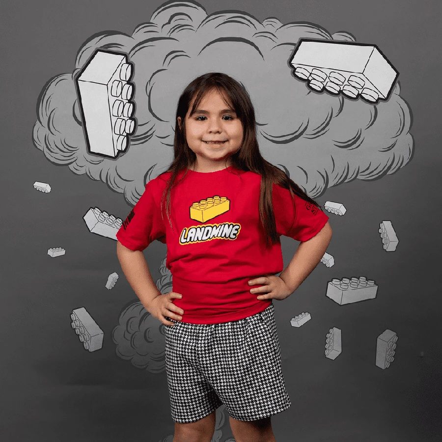 Youth Landmine T-Shirt - Red 3 Youth Landmine T-Shirt - Red