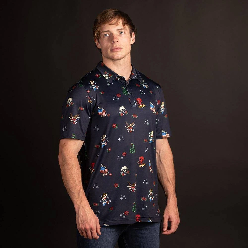 Men's Polo - Freedom Ink 3 Men's Polo - Freedom Ink