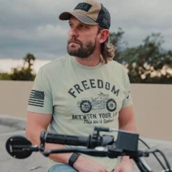 Freedom Between Your Legs T-Shirt - Light Sage -Fashion Trend Clothing Store BlankPoster 2000x2000 GS5774FreedomBetweenYourLegs LightSage 1