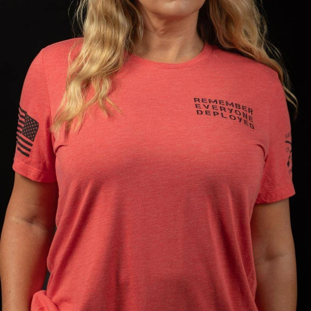 Women's R.E.D. All Forces Relaxed Fit Tee - Red 6 Women's R.E.D. All Forces Relaxed Fit Tee - Red - Image 4