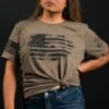 Women's American Vintage Relaxed Fit T-Shirt - Olive Triblend -Fashion Trend Clothing Store BlankPoster 2000x2000 GS5881AmericanVintageRelaxedFit Olive
