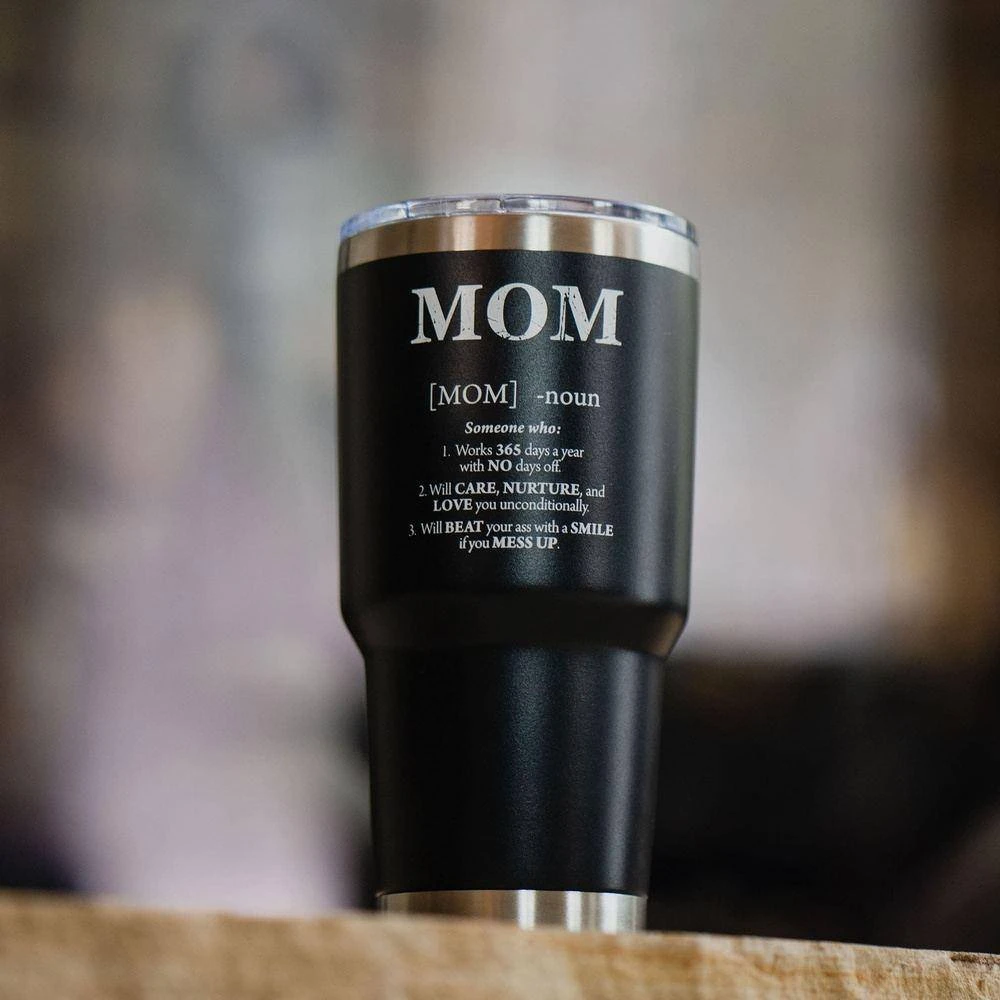 Accessories Mom Defined 30oz Tumbler - Black 5 Accessories Mom Defined 30oz Tumbler - Black - Image 3