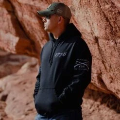 1776 Flag Hoodie - Black -Fashion Trend Clothing Store BlankPoster 2000x2000 copy12GS4767 1776FlagHoodie