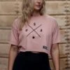 Women's Simple USA Cropped T-Shirt - Desert Pink -Fashion Trend Clothing Store BlankPoster 2000x2000 copy14GS5221 SimpleUSA DesertPink